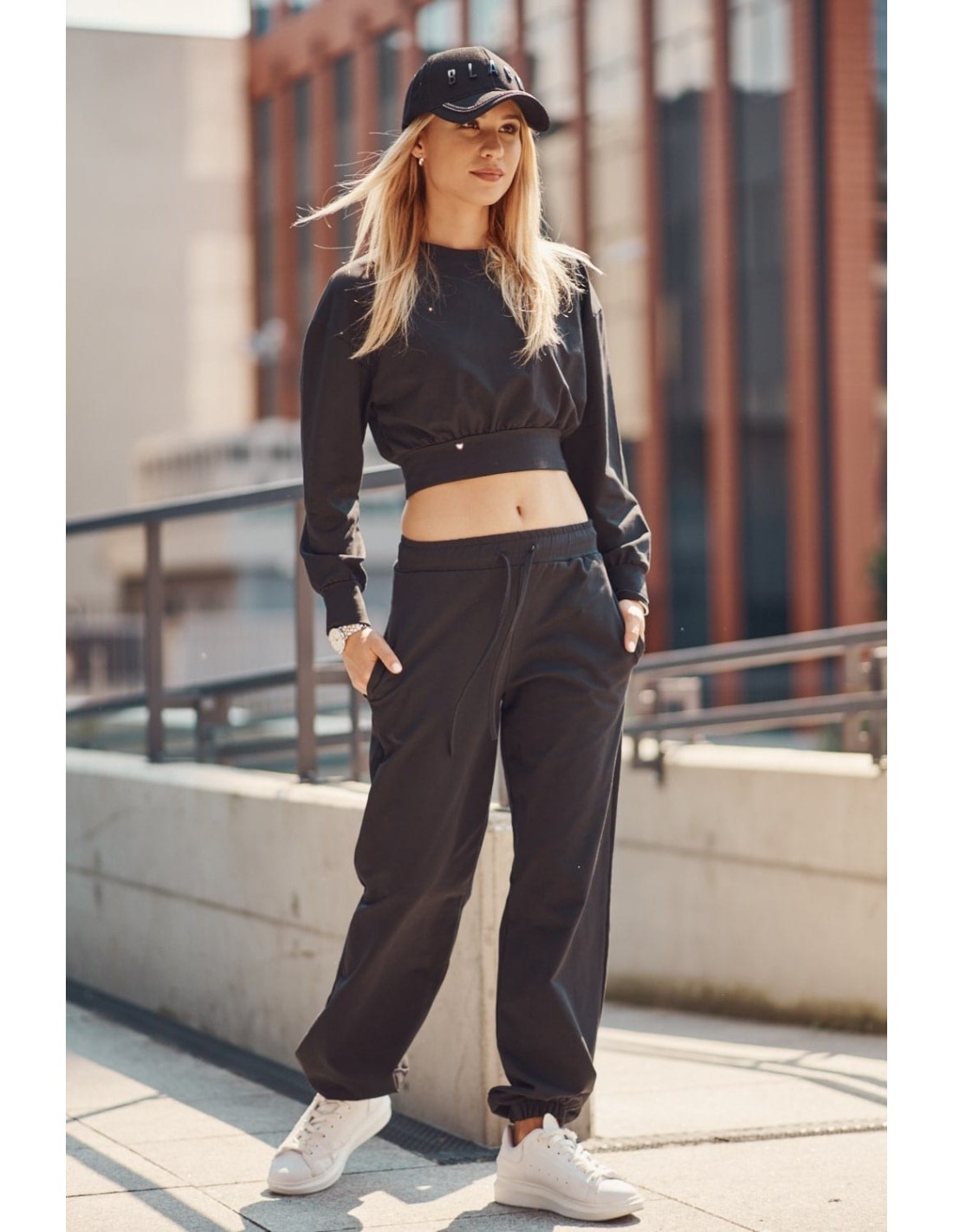 Women\'s black tracksuit set FI535 - Online store - Boutique